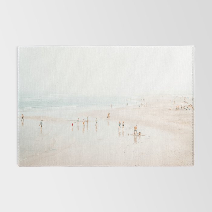 At The Beach (five) - minimal beach series - ocean sea photography by Ingrid Beddoes Rug Gallery Image 2