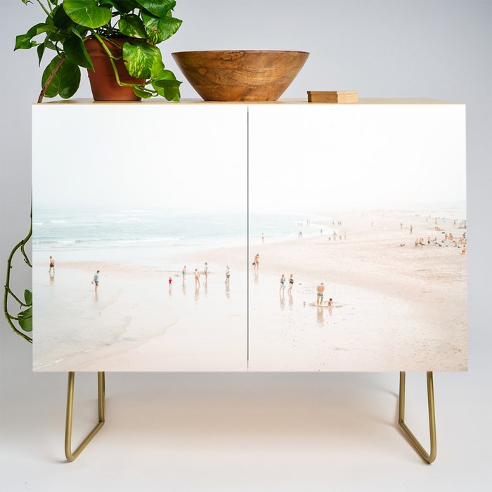 At The Beach (five) - minimal beach series - ocean sea photography by Ingrid Beddoes Credenza Gallery Image 1