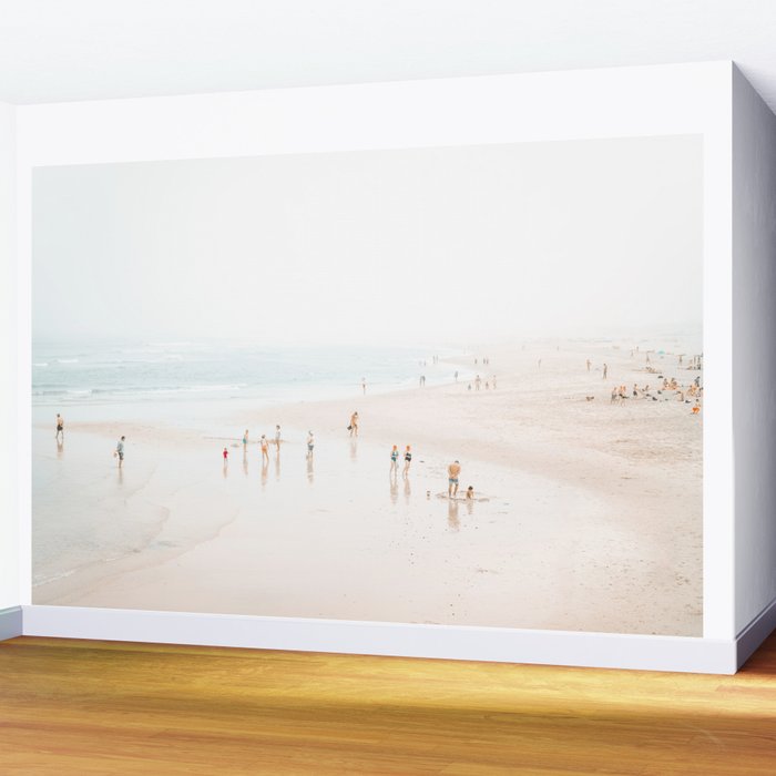 At The Beach (five) - minimal beach series - ocean sea photography by Ingrid Beddoes Wall Mural Gallery Image 2