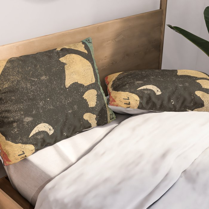 Bison Buffalo Whiskey Bourbon Pillow Sham Gallery Image 2