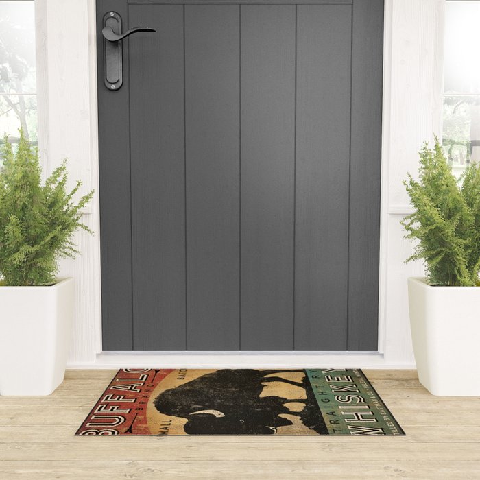Bison Buffalo Whiskey Bourbon Welcome Mat Gallery Image 3
