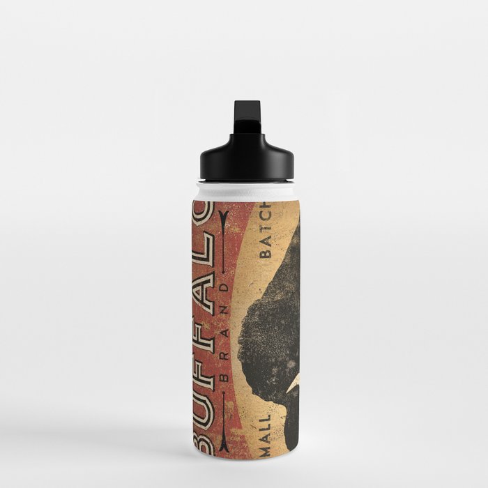 Bison Buffalo Whiskey Bourbon Water Bottle Gallery Image 3
