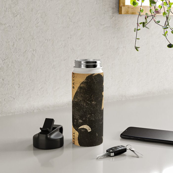 Bison Buffalo Whiskey Bourbon Water Bottle Gallery Image 4