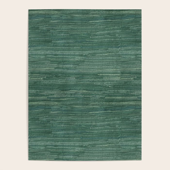 Boho Old Market Textile in Green Poster Gallery Image 4
