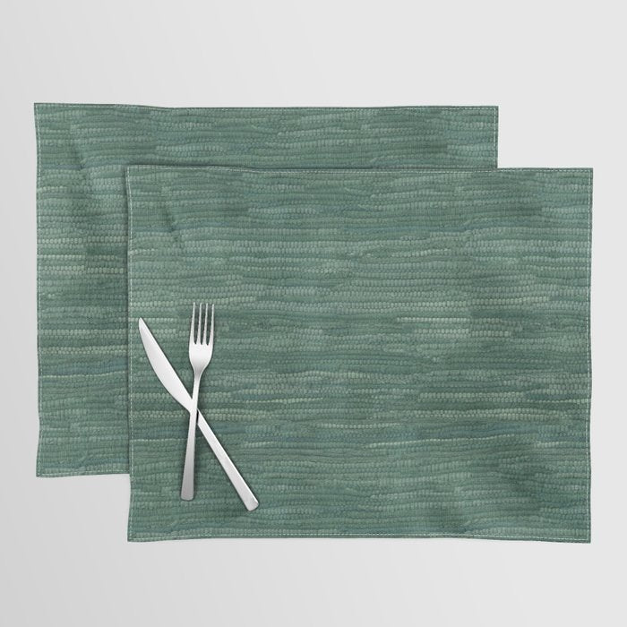 Boho Old Market Textile in Green Placemat Gallery Image 1