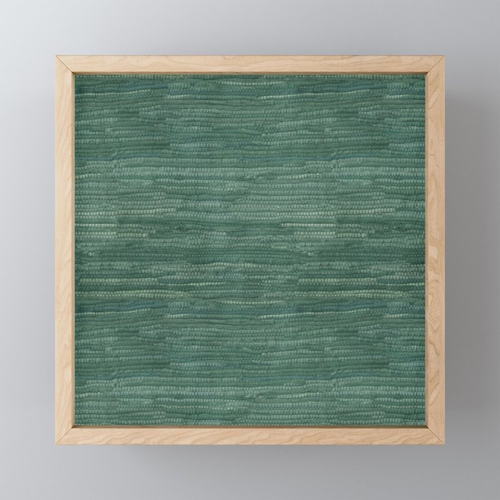 Boho Old Market Textile in Green Mini Art Print Gallery Image 1