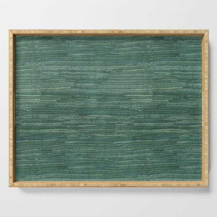 Boho Old Market Textile in Green Serving Tray Gallery Image 1