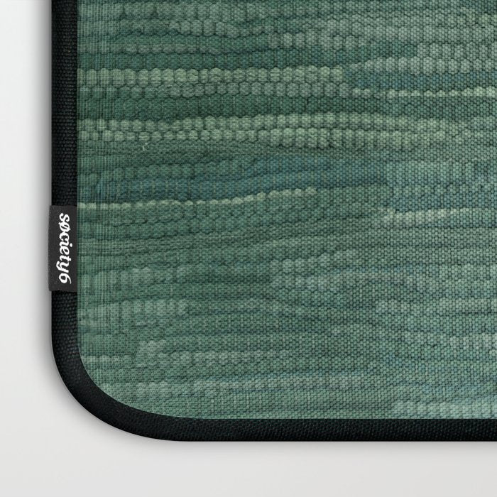 Boho Old Market Textile in Green Laptop Sleeve Gallery Image 3