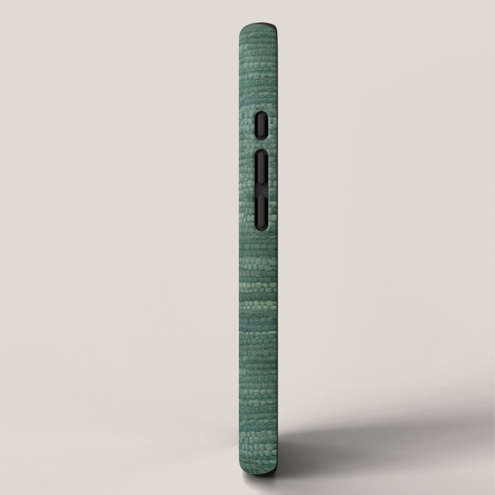 Boho Old Market Textile in Green iPhone Case Gallery Image 2