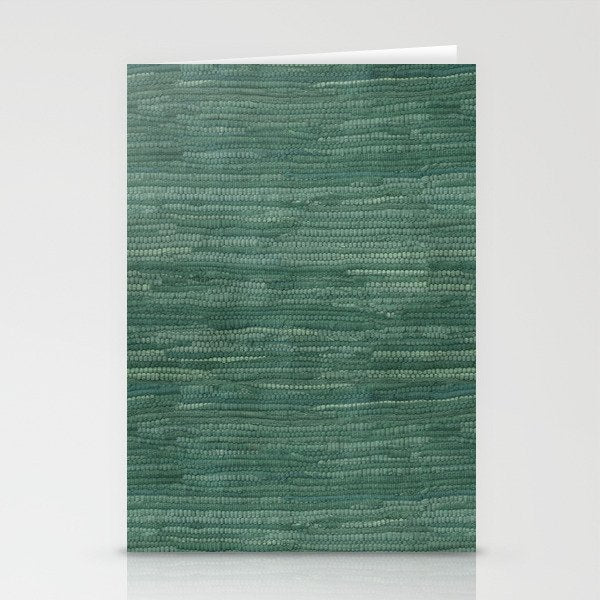 Boho Old Market Textile in Green Stationery Card Gallery Image 1