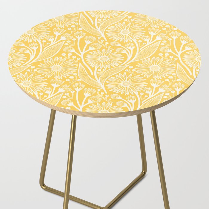 Sunshine Yellow Coneflowers Side Table Gallery Image 2