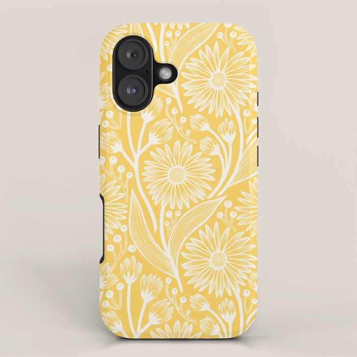 Sunshine Yellow Coneflowers iPhone Case Gallery Image 1
