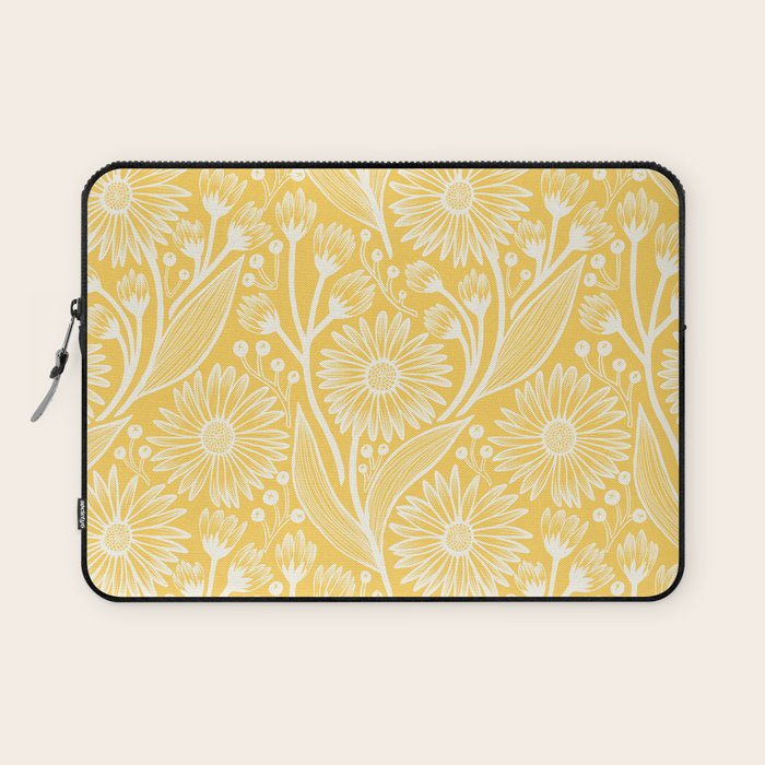 Sunshine Yellow Coneflowers Laptop Sleeve Gallery Image 1