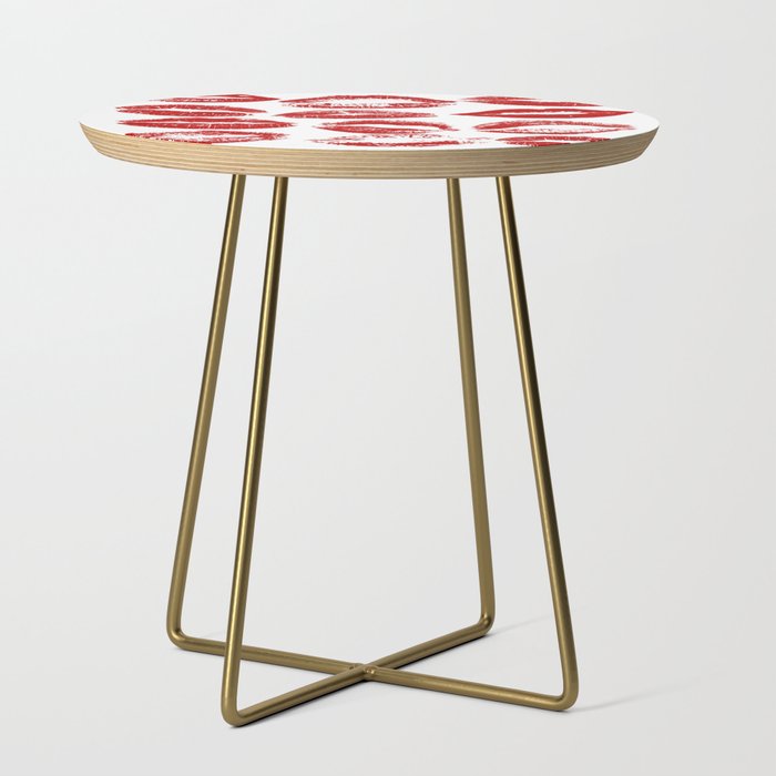 red lipstick kisses Side Table Gallery Image 1