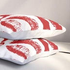 red lipstick kisses Pillow Sham Gallery Image 3