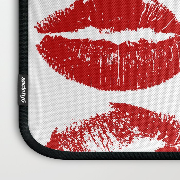 red lipstick kisses Laptop Sleeve Gallery Image 3