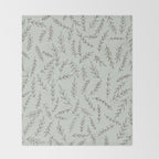 Rosemary Sketch Pattern Throw Blanket Gallery Image 2