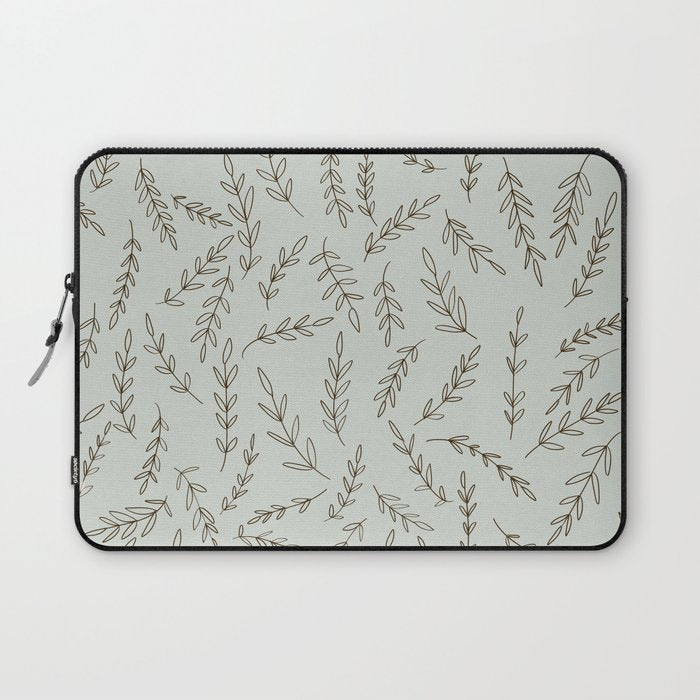 Rosemary Sketch Pattern Laptop Sleeve Gallery Image 1