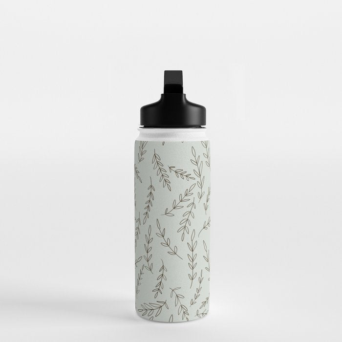 Rosemary Sketch Pattern Water Bottle Gallery Image 3