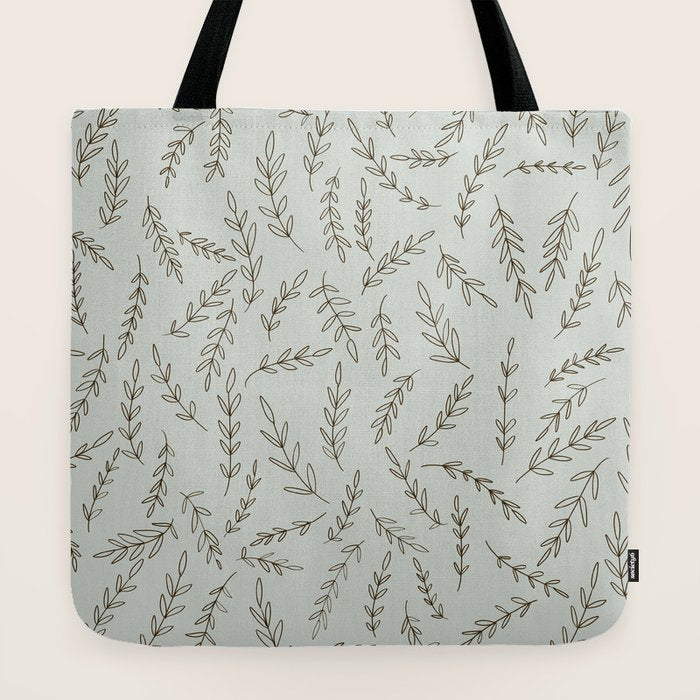 Rosemary Sketch Pattern Tote Bag Gallery Image 2