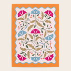 Botanical Tapestry- Folk Floral Art Poster Gallery Image 4
