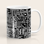 Circuit Board on Black Coffee Mug Gallery Image 1