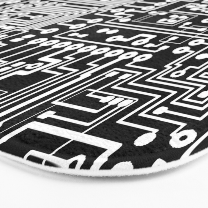Circuit Board on Black Bath Mat Gallery Image 3