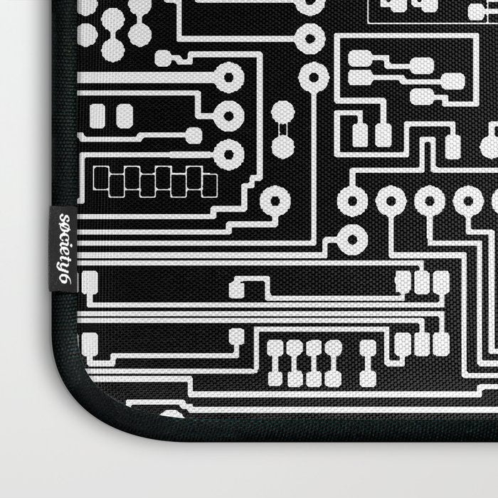Circuit Board on Black Laptop Sleeve Gallery Image 3