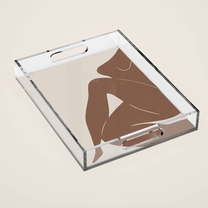 Abstract Nude, Body Illustration Acrylic Tray Gallery Image 1