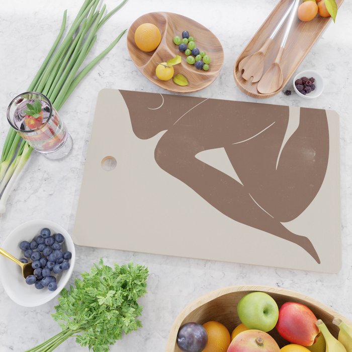 Abstract Nude, Body Illustration Cutting Board Gallery Image 2