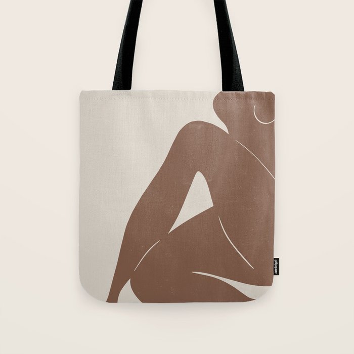 Abstract Nude, Body Illustration Tote Bag Gallery Image 1
