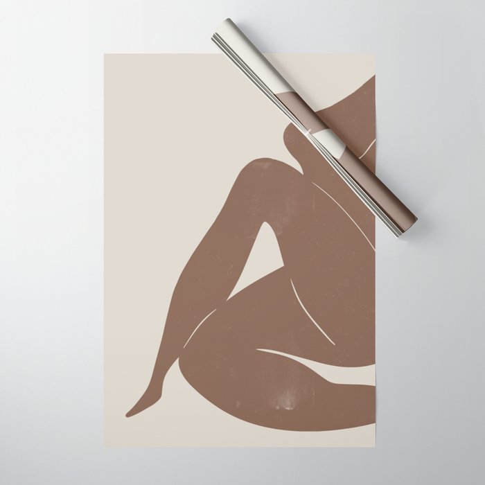 Abstract Nude, Body Illustration Wrapping Paper Gallery Image 1