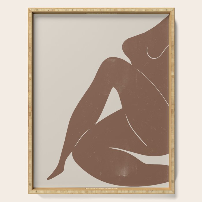 Abstract Nude, Body Illustration Serving Tray Gallery Image 1