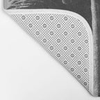 Palm Trees (Black and White) Bath Mat Gallery Image 2