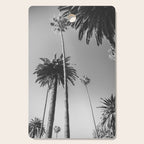 Palm Trees (Black and White) Cutting Board Gallery Image 1