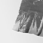 Palm Trees (Black and White) Pillow Sham Gallery Image 4