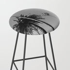 Palm Trees (Black and White) Stool Gallery Image 2