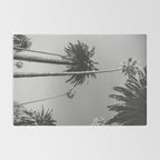Palm Trees (Black and White) Rug Gallery Image 2