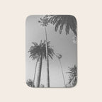 Palm Trees (Black and White) Bath Mat Gallery Image 1