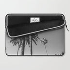 Palm Trees (Black and White) Laptop Sleeve Gallery Image 2