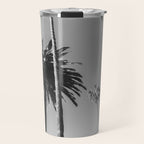 Palm Trees (Black and White) Travel Mug Gallery Image 1