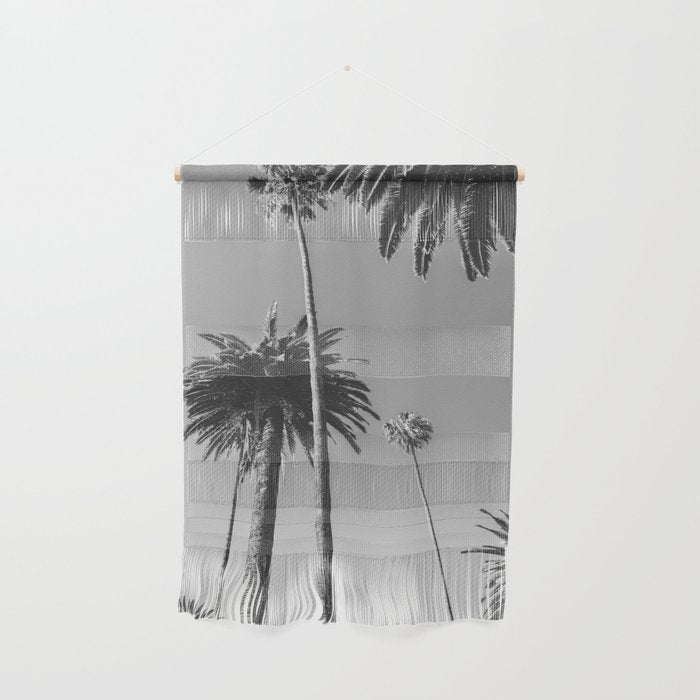 Palm Trees (Black and White) Wall Hanging Gallery Image 1
