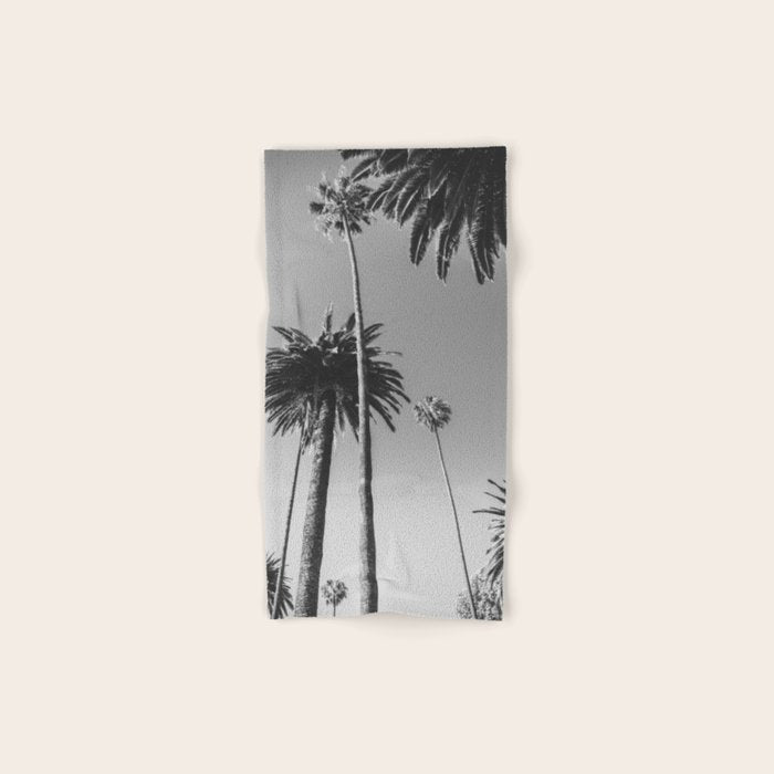 Palm Trees (Black and White) Bath Towel Gallery Image 1