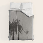Palm Trees (Black and White) Comforter Gallery Image 6