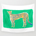 Leopard - Green Wall Tapestry Gallery Image 4