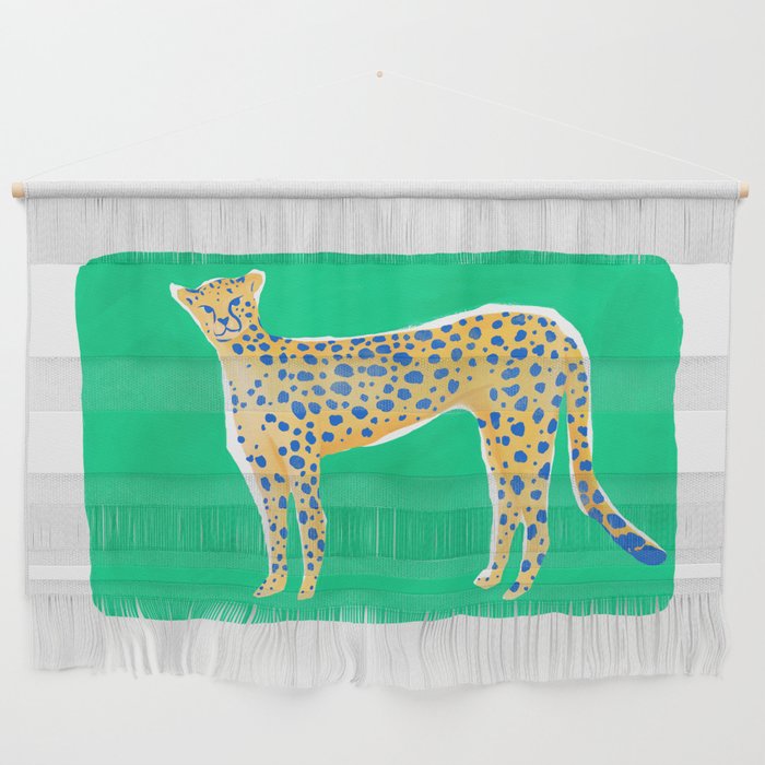 Leopard - Green Wall Hanging Gallery Image 1