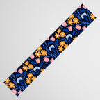 Colorful flowers pattern Table Runner Gallery Image 3