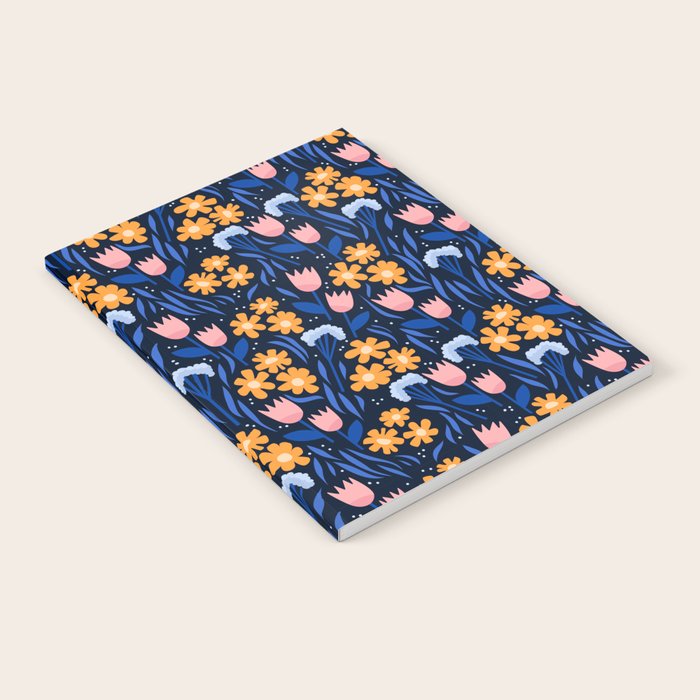 Colorful flowers pattern Notebook Gallery Image 2