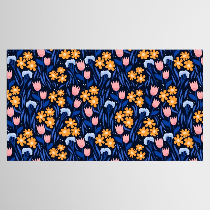 Colorful flowers pattern Tablecloth Gallery Image 2