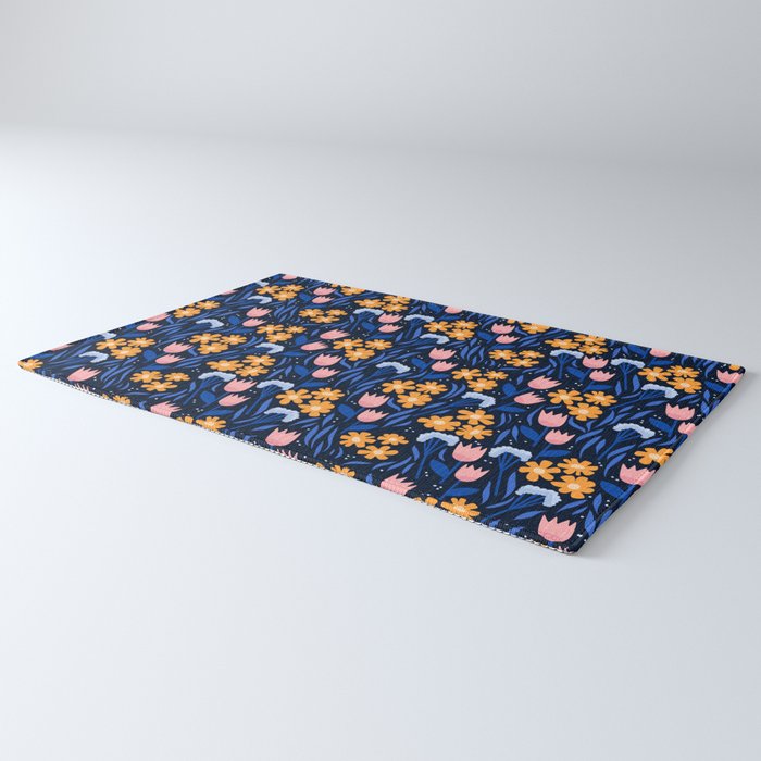 Colorful flowers pattern Rug Gallery Image 3